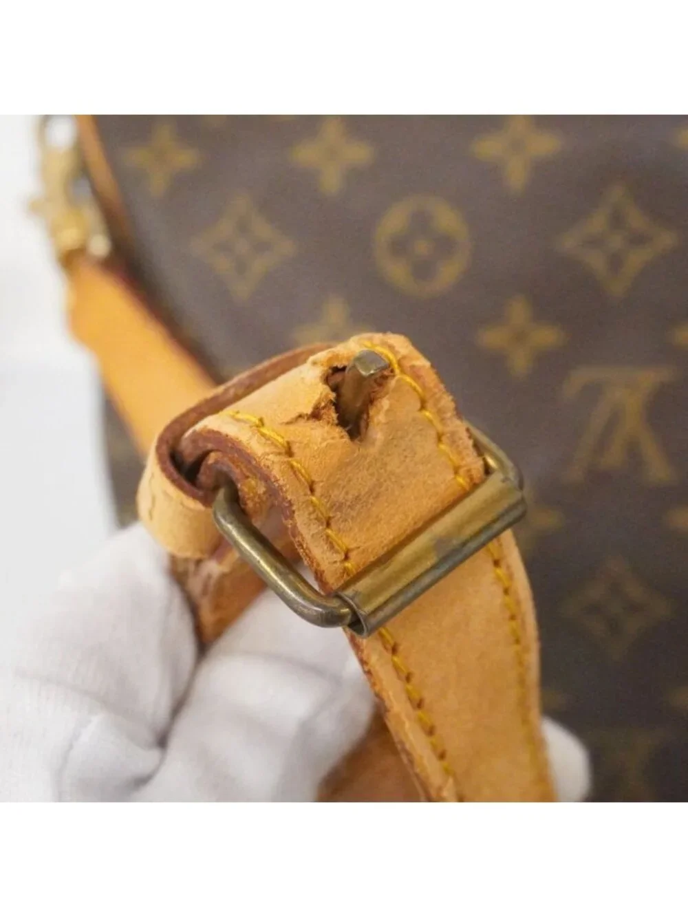 Louis Vuitton Boston Bag Monogram Keepall Bandouliere 55 Brown - Picture 6 of 10